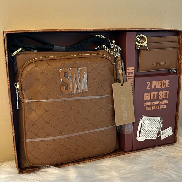 NIB Steve Madden 2PC Gift Set w/Wallet - Cognac - Picture 6 of 12
